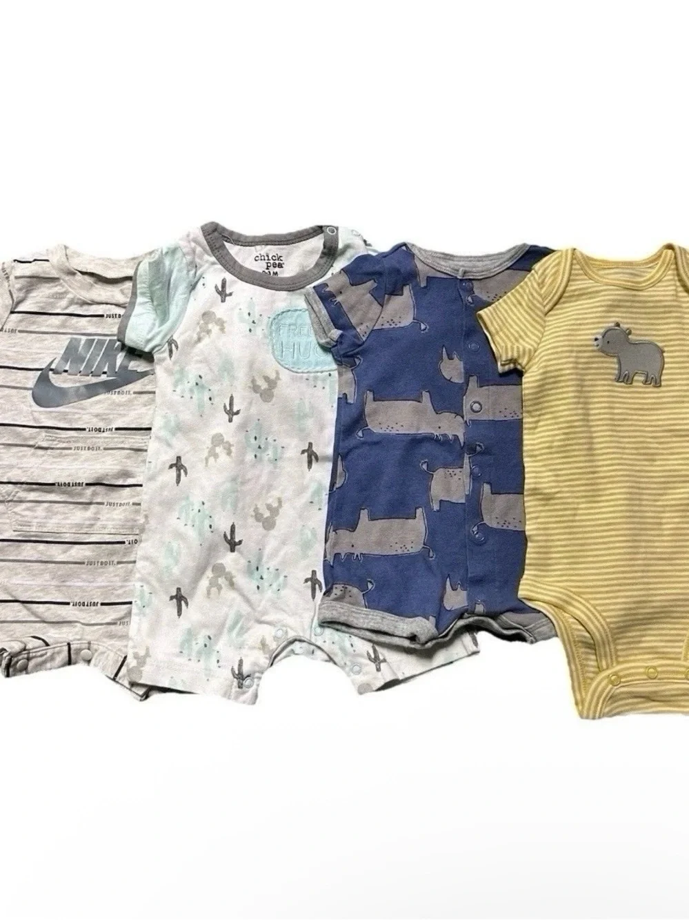 Baby Boy Summer Clothing Rompers Nike Bodysuit Size 0-3 Months
